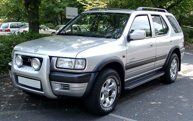 Car: Opel Frontera incl. Sport 1998-2003 Frontera